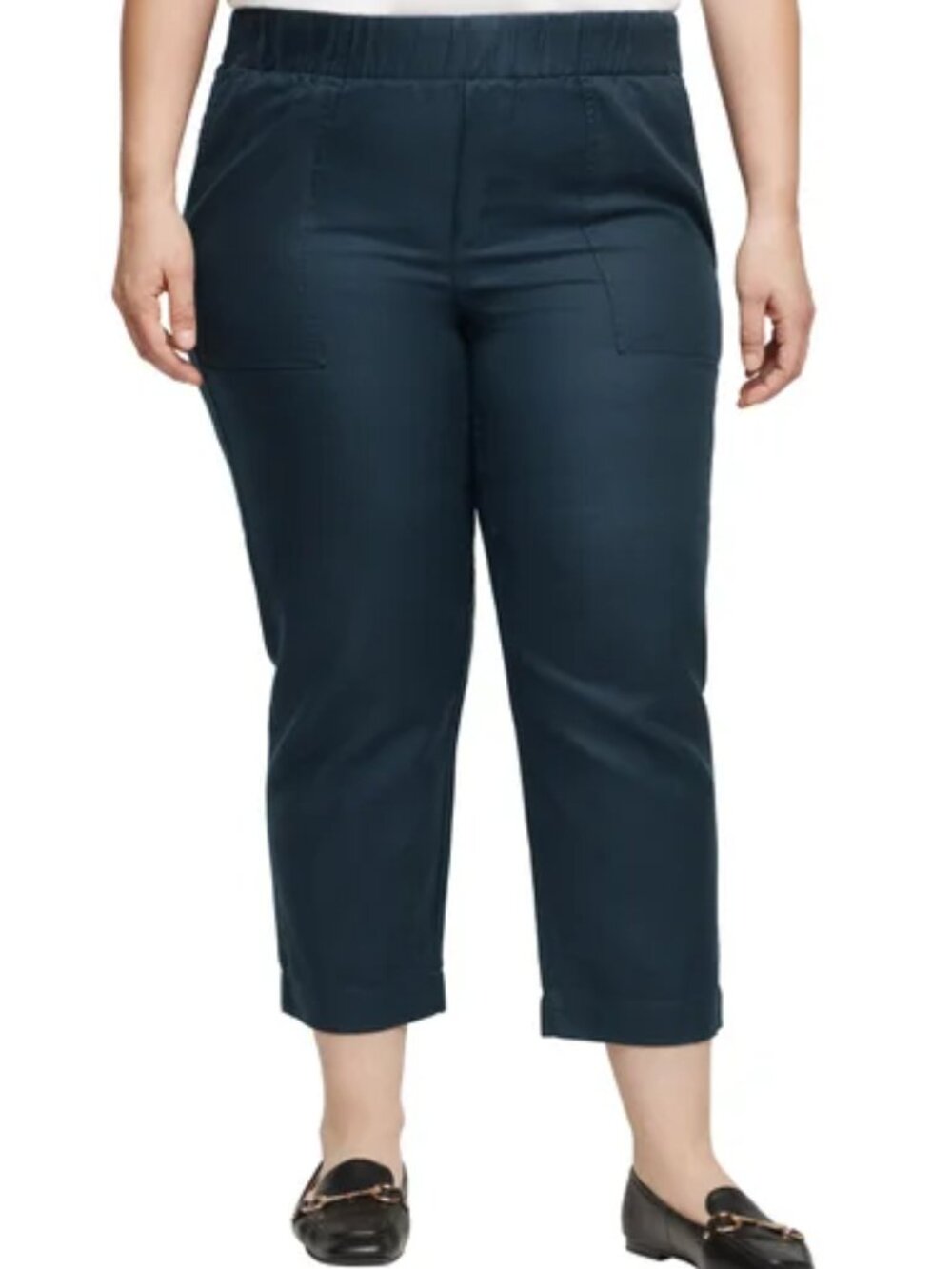 Banana Republic Tapered Crop Pull On Pants | Navy | XXL | NWT